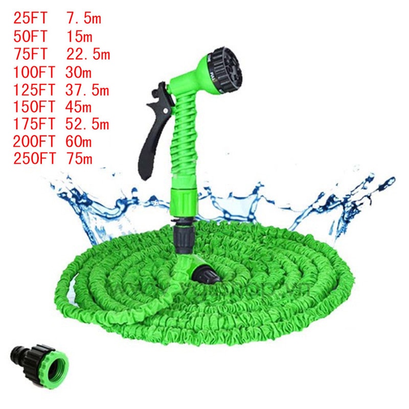 Garden Hose Expandable Magic Flexible Water Hose EU Hose Plastic Hoses Pipe With Spray Gun To Watering Car Wash Spray 25FT-250FT