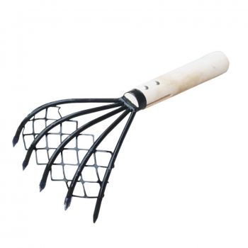With Net Accessories 5 Claw Conch Useful Dig Seafood Beach Tool Garden Wood Handle Home Pitchfork Clam Rake Shell