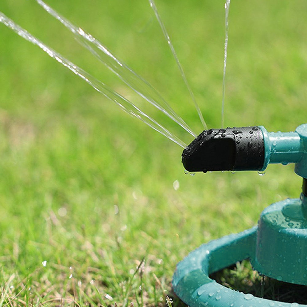 360 Degree Automatic Garden Sprinklers Watering Grass Lawn Rotary Nozzle Rotating Water Sprinkler System Garden Supplies