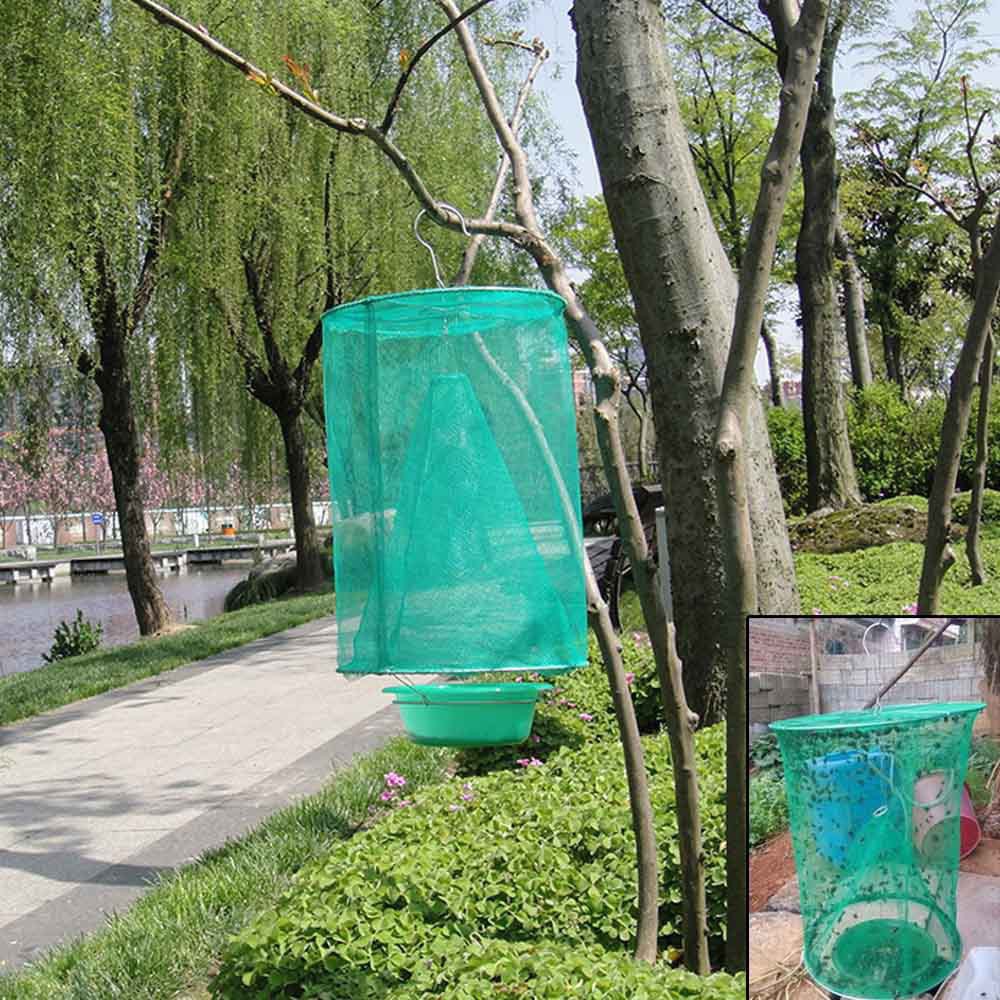 10/6/3/1PCS Hanging Flycatcher Reusable Folding Fly Trap Summer Mosquito Trap Top Catcher Fly Wasp Insect Bug Killer Fly Catcher