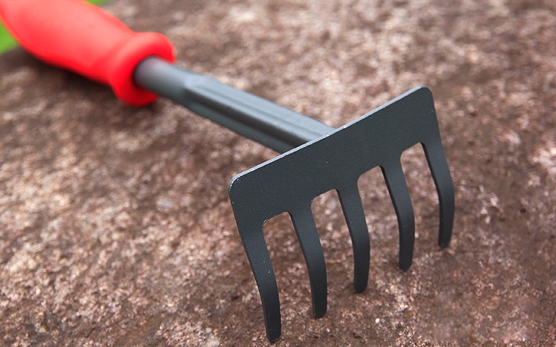 Mini Gardening Tools Shovel Rake Spade Hoe Metal Head Lawn Landscape Accessories