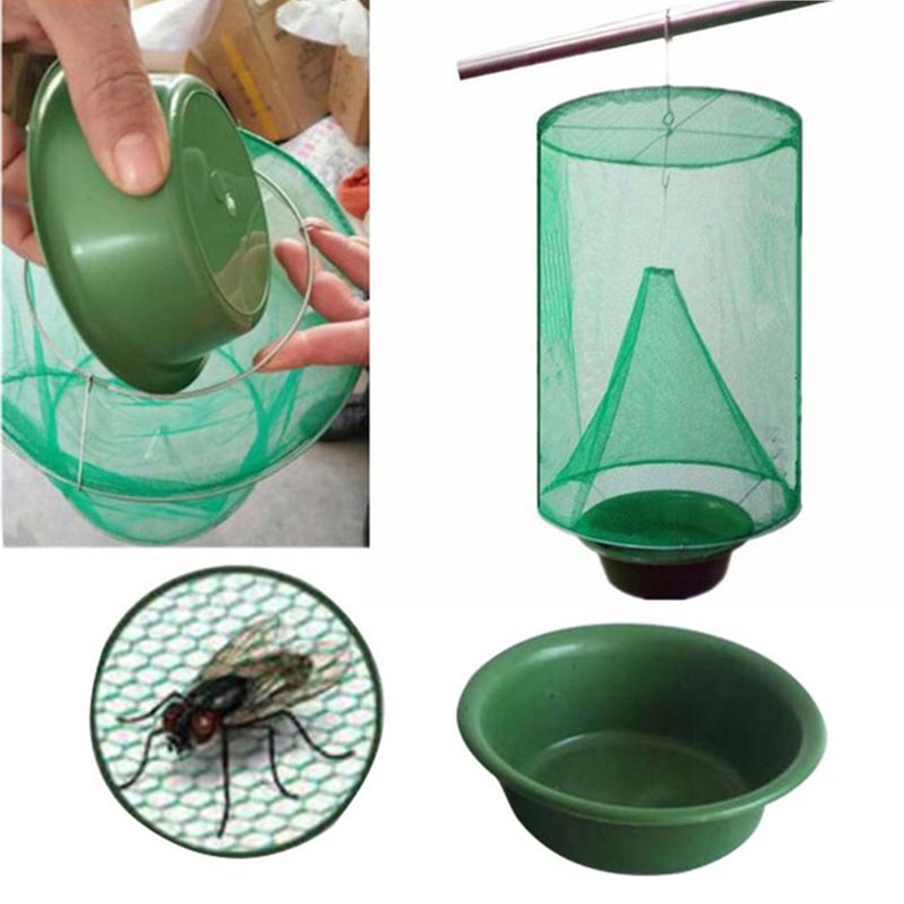 10/6/3/1PCS Hanging Flycatcher Reusable Folding Fly Trap Summer Mosquito Trap Top Catcher Fly Wasp Insect Bug Killer Fly Catcher