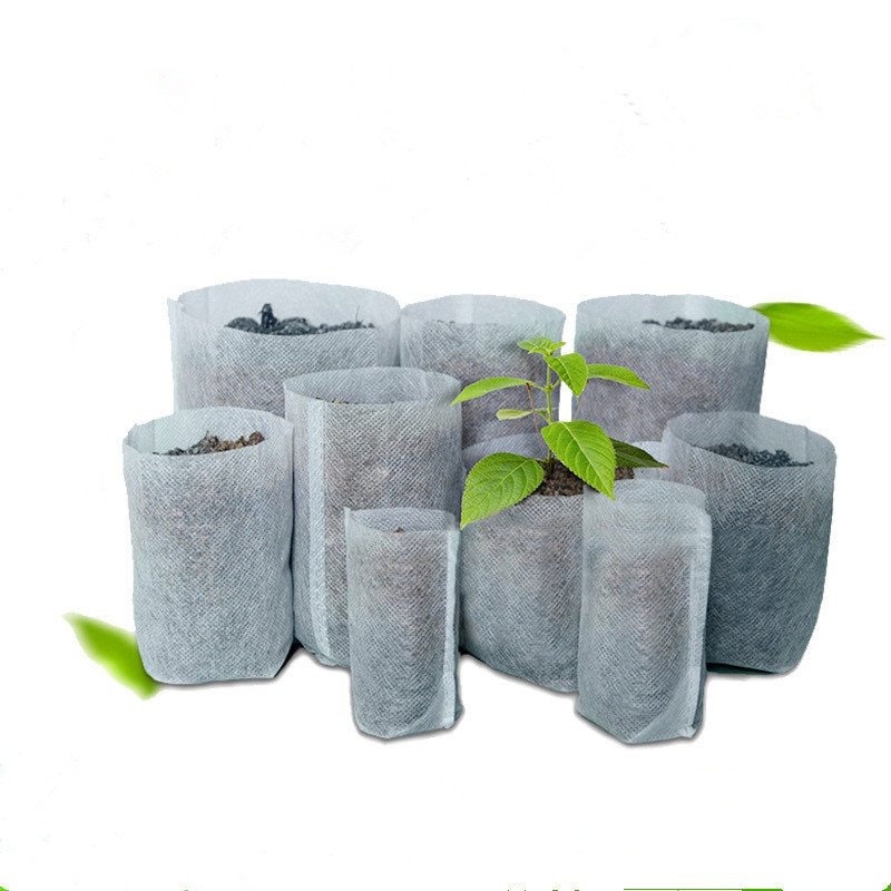 Different Sizes Biodegradable Non-woven Nursery Bags Plant Grow Bags Fabric Seedling Pots Eco-Friendly Aeration Planting Bags