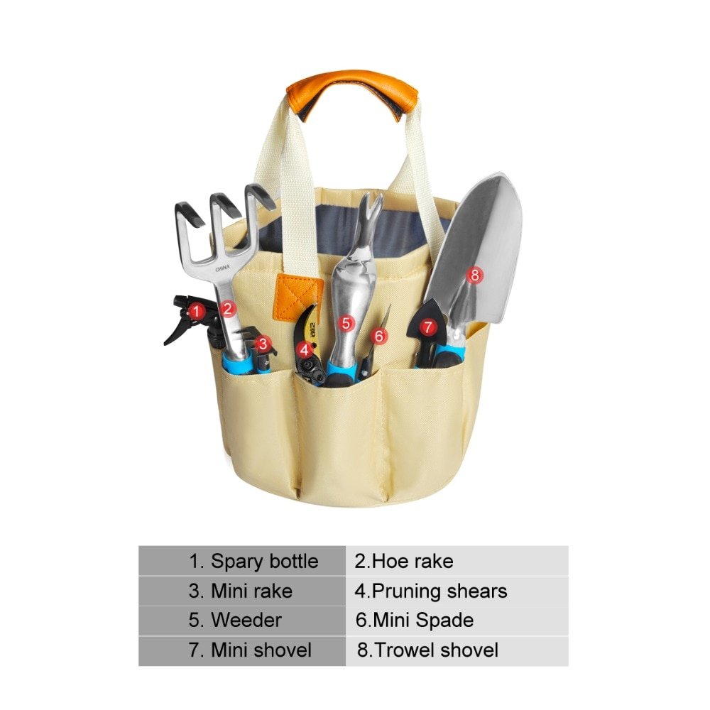 10PCS Garden Tool And Bonsai Shovel Tools Set Garden Scissors With Gloves Gardening Gifts With Trowel Pruners