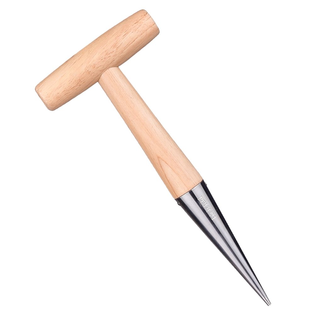 Sow Dibber Durable Garden Loosen Soil Accessory Wood Handle Plant Seed Hole Punch Practical Outdoor Tools Cultivation Migration