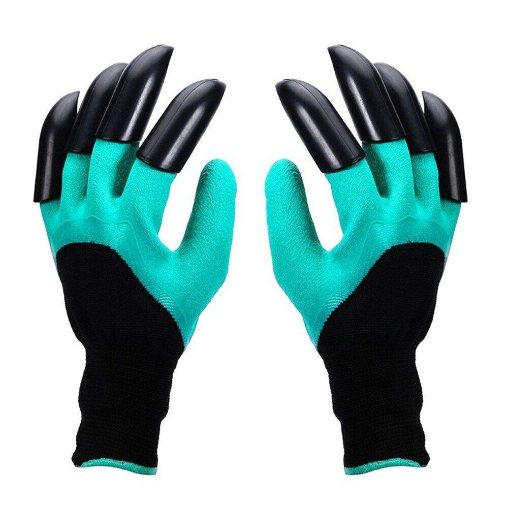 Hand Claw ABS Plastic Garden Rubber Gloves Gardening Digging Planting Durable Waterproof Work Glove Outdoor Gadgets 2 Style